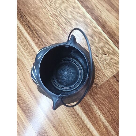 Vintage Black Cat Halloween Candy Bucket General Foam Plastics ALTERED! Trick Or - Picture 5 of 6